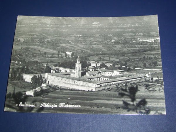 Cartolina Sulmona ( L' Aquila ) - Abbazia Morronese 1957.