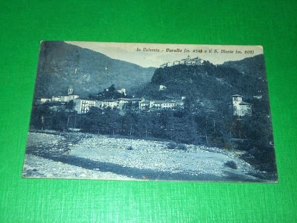 Cartolina In Valsesia - Varallo e il Sacro Monte 1927.