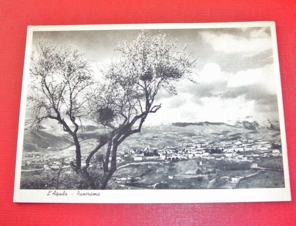 Cartolina L'Aquila - Panorama generale 1940 ca.