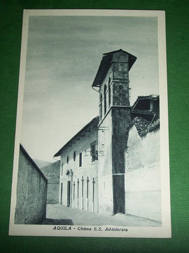 Cartolina L' Aquila - Chiesa S.S. Addolorata 1930 ca.