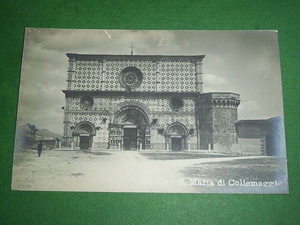 Cartolina L' Aquila - Porta S. Maria di Collemaggio 1925 …