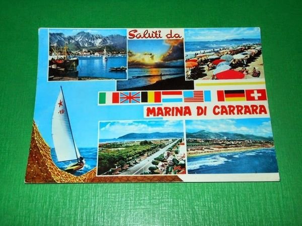 Cartolina Saluti da Marina di Carrara - Vedute diverse 1965 …