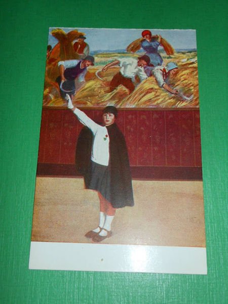 Cartolina Le "Piccole Italiane" alla "Festa del Pane" 1920 ca.