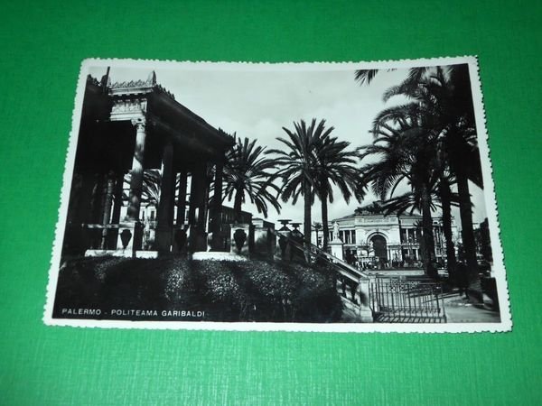 Cartolina Palermo - Politeama Garibaldi 1953.