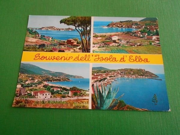 Cartolina Isola d'Elba - Vedute diverse 1967.