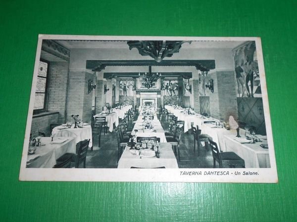 Cartolina Torino - Taverna Dantesca - Un salone 1940 ca.