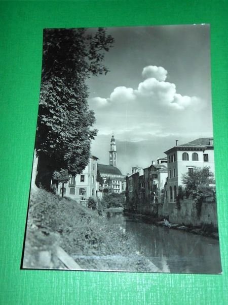 Cartolina Vicenza - Scorcio sul Retrone 1959.