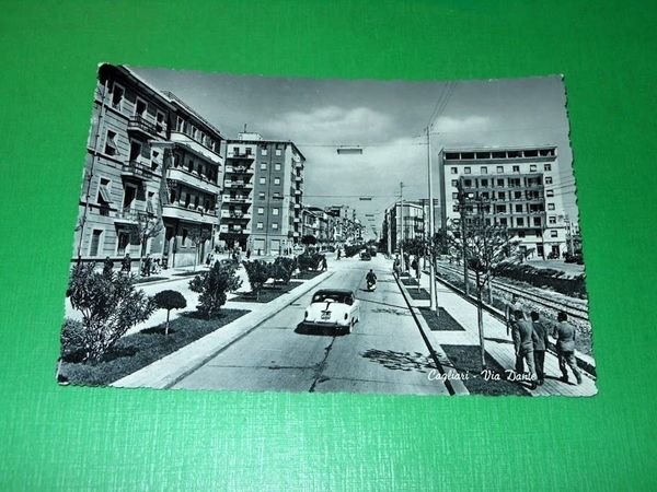 Cartolina Cagliari - Via Dante 1956 *. | Immagine principale