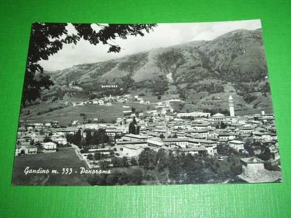 Cartolina Gandino - Panorama 1965.