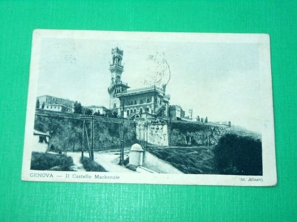 Cartolina Genova - Il Castello Mackenzie 1931.