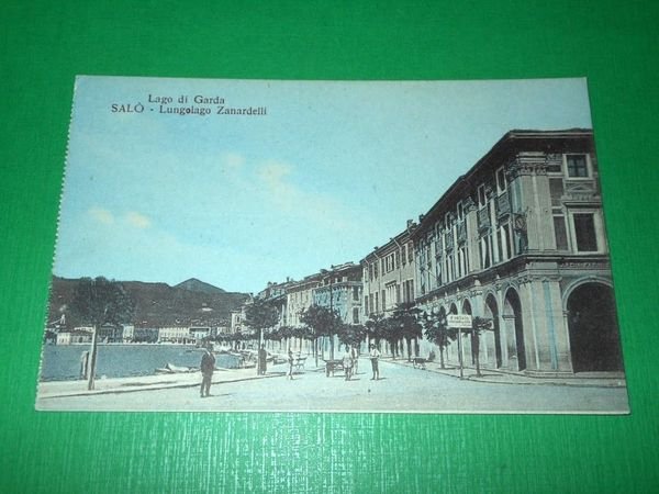 Cartolina Lago di Garda - Salò - Lungolago Zanardelli 1920 …