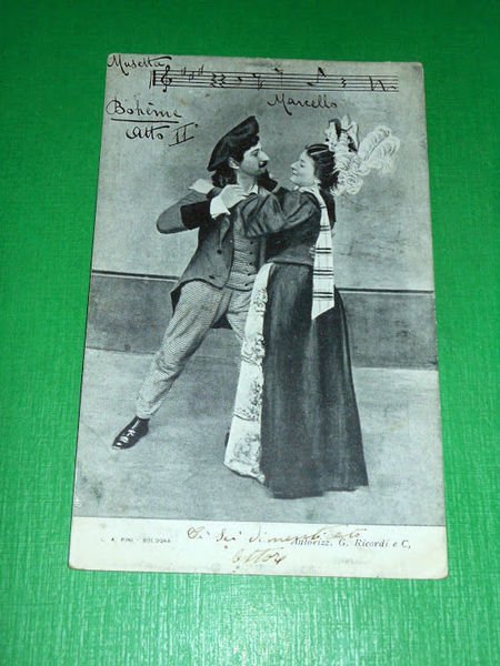 Cartolina Lirica Opera G. Puccini - La Bohème ( atto …