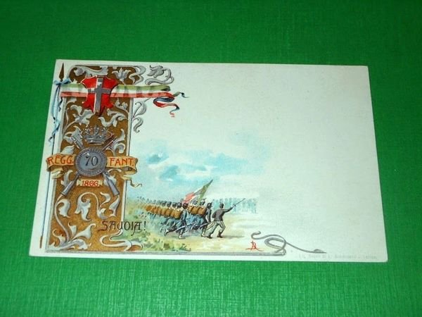 Cartolina Militaria - 70° Reggimento Fanteria 1910 ca.