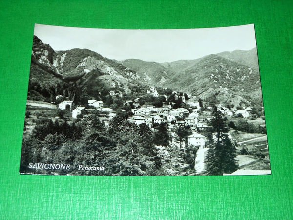 Cartolina Savignone - Panorama 1955 ca.