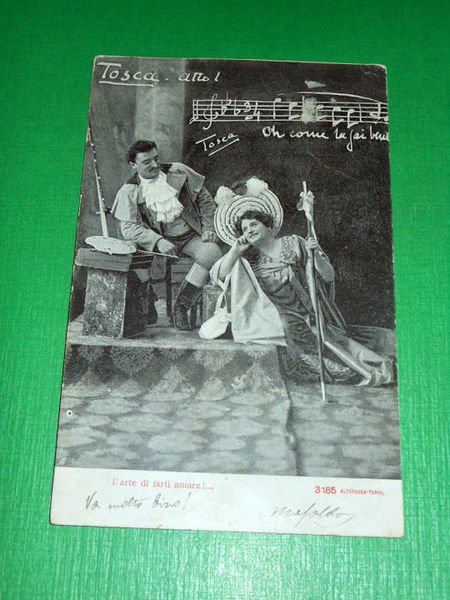 Cartolina Lirica Opera G. Puccini - TOSCA ( atto I° …