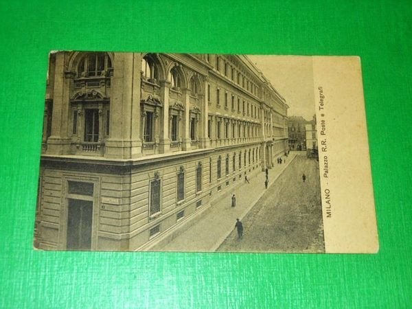 Cartolina Milano - Palazzo R. R. Poste e Telegrafi 1910 …