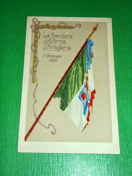 Cartolina Militaria - La Bandiera dell' Arma dell' Artiglieria 1° … | Immagine principale