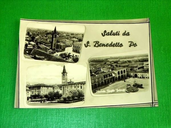 Cartolina Saluti da San Benedetto Po - Vedute diverse 1955 …