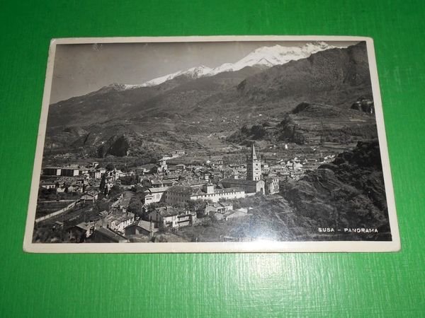 Cartolina Susa - Panorama 1946 ca.