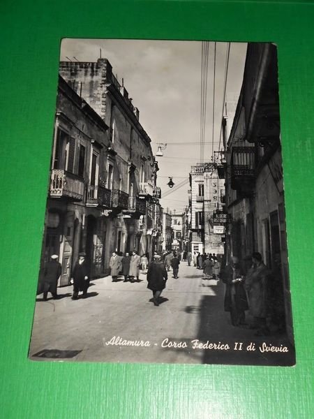 Cartolina Altamura - Corso Federico II di Svevia 1961.