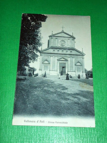 Cartolina Valfenera d' Asti - Chiesa Parrocchiale 1910 ca.