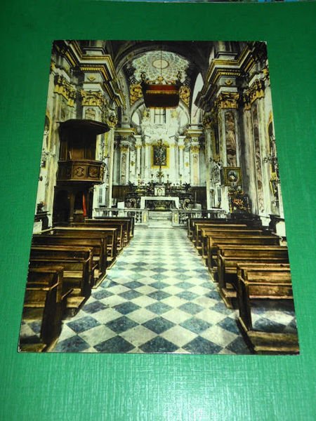 Cartolina Caramagna Piemonte - Interno Arciconfraternita di S. Croce 1960 …