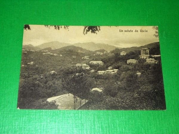 Cartolina Uscio - Scorcio panoramico 1910 ca.