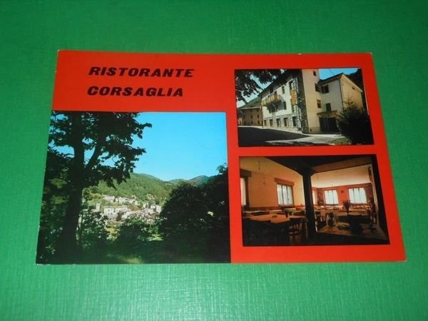 Cartolina Corsaglia ( Cuneo ) - Ristorante Corsaglia 1965 ca.