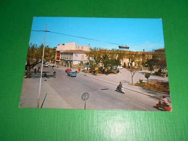 Cartolina Porto Torres - Piazza Mercato 1967.