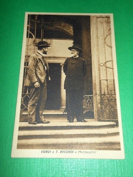 Cartolina Verdi e T. Ricordi a Montecatini 1930 ca.
