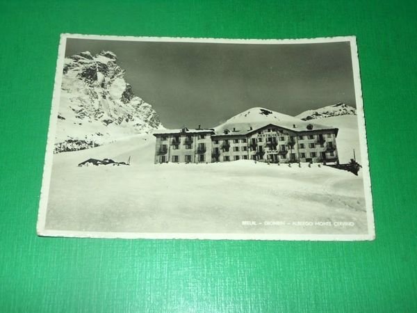 Cartolina Breuil - Giomein - Albergo Monte Cervino 1940 ca.