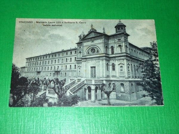 Cartolina Stazzano - Seminario Leone XIII e Santuario S. Cuore …