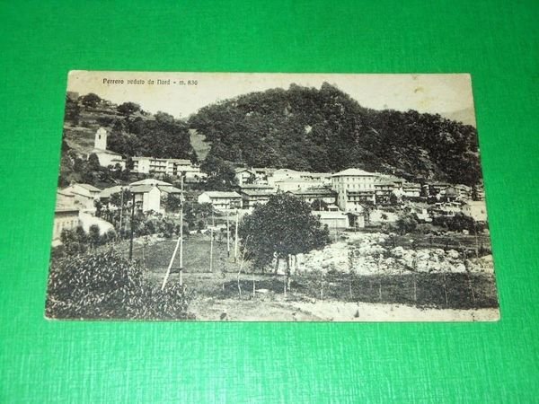 Cartolina Perrero - Panorama da Nord 1925 ca.