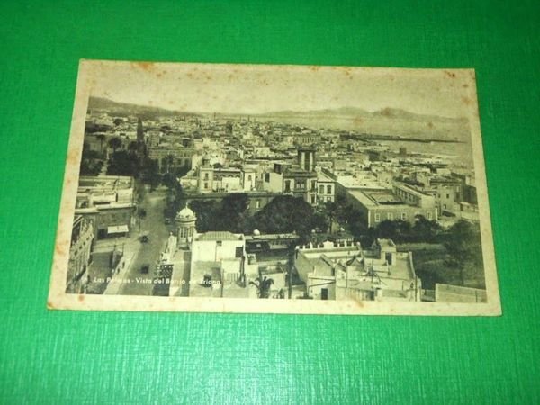 Cartolina Las Palmas - Vista del Barrio de Triana 1947.