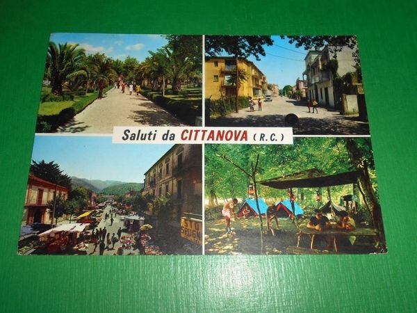 Cartolina Saluti da Cittanova - Vedute diverse 1971.