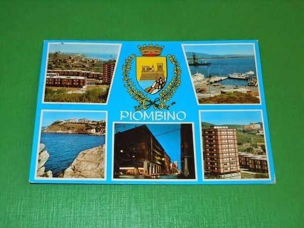 Cartolina Piombino - Vedute diverse 1970 ca.