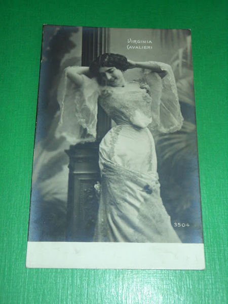 Cartolina Cinema Teatro Spettacolo - Attrice Virginia Cavalieri 1910 ca.
