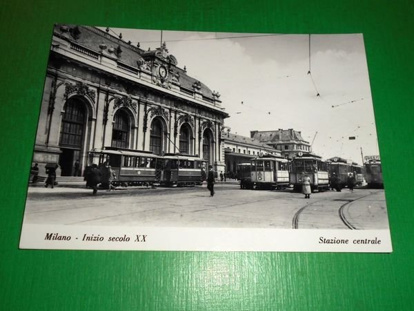 Cartolina Milano - Inizio secolo XX - Stazione centrale.