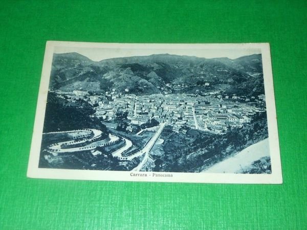 Cartolina Carrara - Panorama 1937.