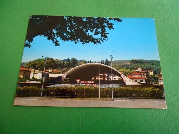 Cartolina Pescia - Mercato dei Fiori 1981.
