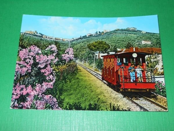 Cartolina Montecatini Terme - La funicolare 1964.