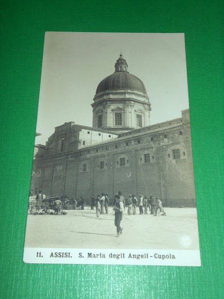 Cartolina Assisi - S. Maria degli Angeli - Cupola 1915 …