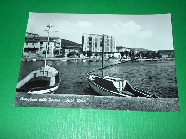 Cartolina Castiglione della Pescaia - Hotel Roma 1963.