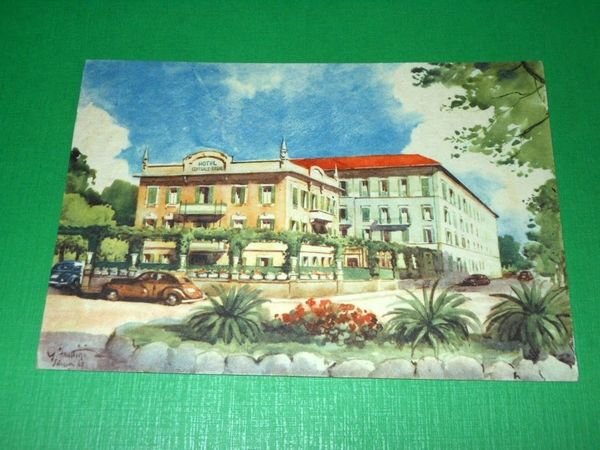 Cartolina Salsomaggiore - Hotel Centrale Bagni - illustratore Frattini 1960 …