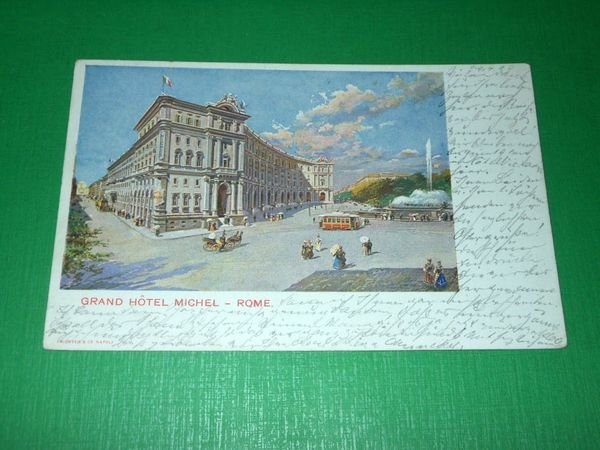 Cartolina Roma / Rome - Grand Hotel Michel 1909.
