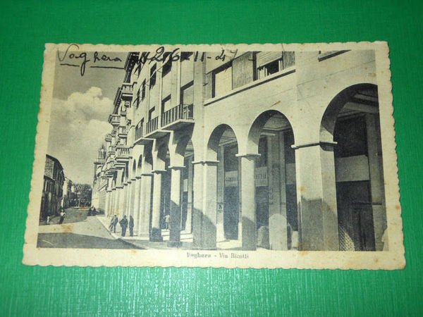 Cartolina Voghera - Via Ricotti 1947.