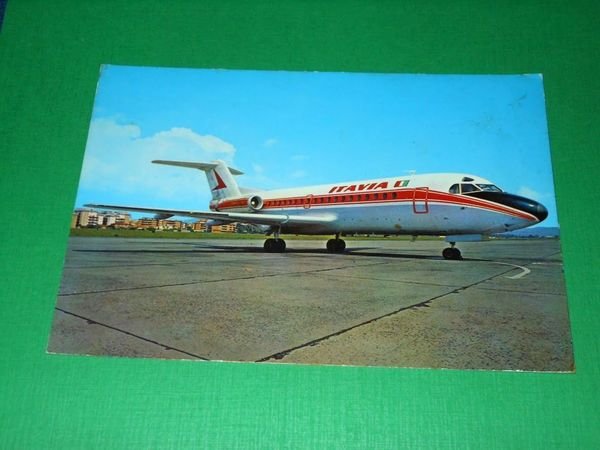 Cartolina Aviazione Aerolinee Itavia - FOKKER F.28 Jet - Roma …