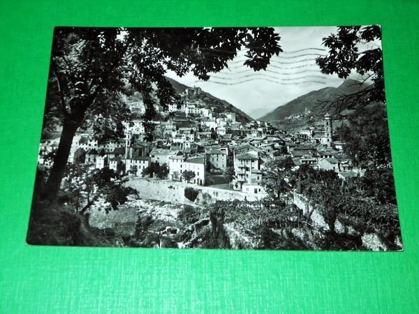 Cartolina Badalucco ( Imperia ) - Panorama da Levante 1962.