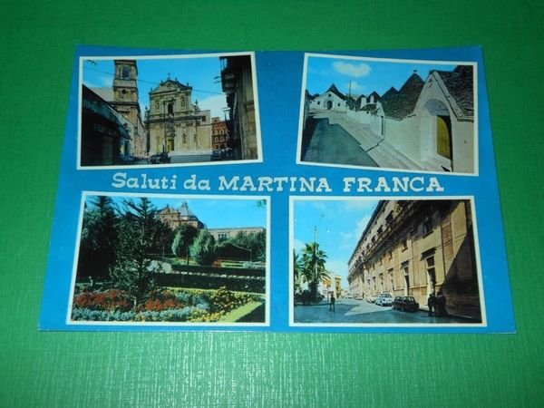 Cartolina Saluti da Martina Franca - Vedute diverse 1965 ca.