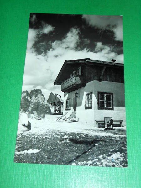 Cartolina Capanna Tondi - Monte Faloria - Particolare 1951.